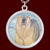 Polar Bear Necklace Wildlife Art Bear Necklace necklaces