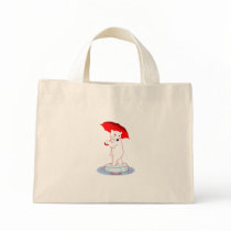 Polar Bear needs an Umbrella Doodle Art Bag bags