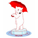 Polar Bear needs an Umbrella Doodle Art T-Shirt by oodlesdoodles Polar Bear needs an Umbrella Doodle Art T-Shirt