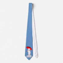 Polar Bear Needs an Umbrella Doodle Art Tie