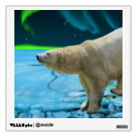 Polar Bear & Northern Lights Art Display Decal 3 Wall Stickers