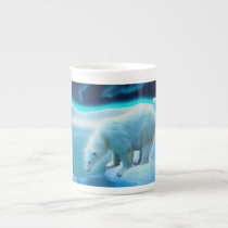 Polar Bear & Northern Lights Espresso Mug