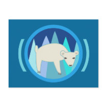 Polar Bear Notes Card Postcards