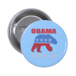 Polar Bear Obama Biden '08 Button Pin