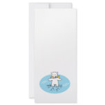 polar bear on cracked ice rack card template