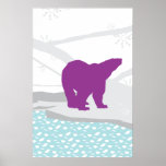 Polar Bear on Ice Posters