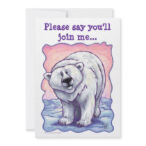 Polar Bear Party Invite