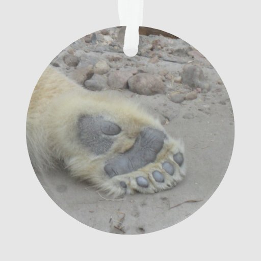 polar bear paw christmas ornament zazzle polar bear paw christmas ornament zazzle