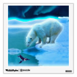 Polar Bear & Penguin Fantasy Art Display Decal Wall Skins
