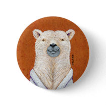 Polar Bear Pin buttons by BrianDemeter Polar Bear Pin buttons