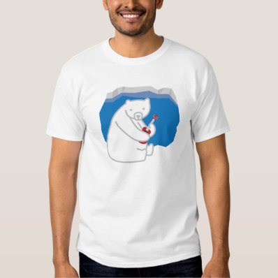 Polar Bear Playing Ukulele T-shirt