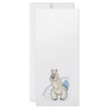 polar bear poking out of snow customized rack card