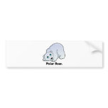Polar Bear. Polar Bear Bumper Sticker