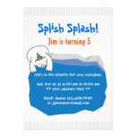 Polar Bear Pool Birthday Party Invitation