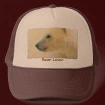 Polar Bear Portrait hats by RavenSpiritPrints Polar Bear Portrait hats