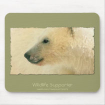 Polar Bear Portrait mousepads by RavenSpiritPrints Polar Bear Portrait mousepads