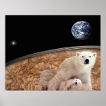 polar bear sacred earth poster