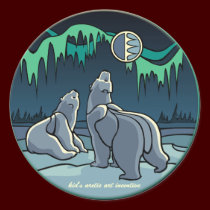 Polar Bear Stickers Wildlife Art Stickers stickers