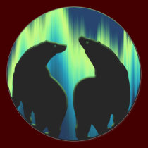 Polar Bear Stickers Wildlife Art Stickers & Gifts stickers