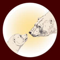 Polar Bear Stickers Wildlife Bear & Cub Stickers stickers