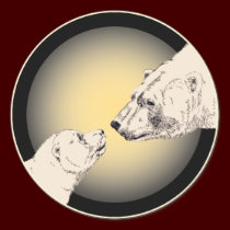 Polar Bear Stickers Wildlife Bear & Cub Stickers stickers