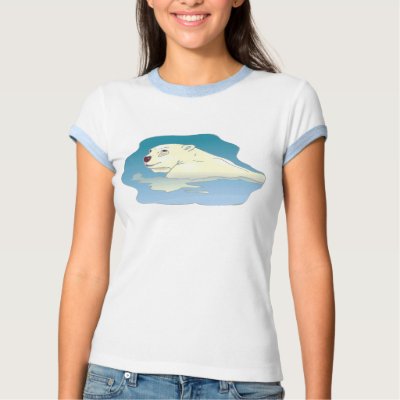 Polar Bear t-shirt by aesthete