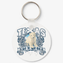 Polar Bear Texas keychains