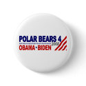Polar Bears 4 Obama Biden 2008 buttons by worldsfair Polar Bears 4 Obama Biden 2008 buttons