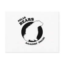 Polar Bears against Palin Post Card