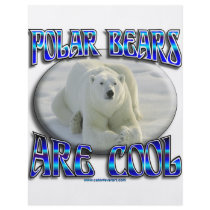 POLAR BEARS ARE COOL_APLHA flyers by cabinfeverdavid POLAR BEARS ARE COOL_APLHA flyers
