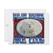 POLAR BEARS ARE COOL ii invitations by cabinfeverdavid POLAR BEARS ARE COOL ii invitations