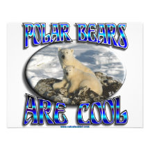 POLAR BEARS ARE COOL_ MAMA WITH BABY INVITATION