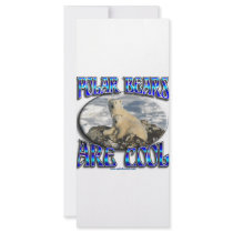 POLAR BEARS ARE COOL_ MAMA WITH BABY rack cards by cabinfeverdavid POLAR BEARS ARE COOL_ MAMA WITH BABY rack cards