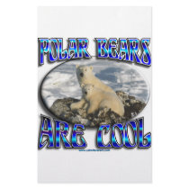 POLAR BEARS ARE COOL_ MAMA WITH BABY STATIONERY PAPER