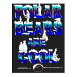 POLAR BEARS ARE COOL POSTCARD
