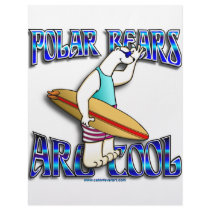 POLAR BEARS ARE COOL _ SURFER BEAR letterhead by cabinfeverdavid POLAR BEARS ARE COOL _ SURFER BEAR letterhead