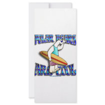 POLAR BEARS ARE COOL _ SURFER BEAR RACK CARD DESIGN