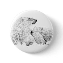 Polar Bears Pinback Buttons