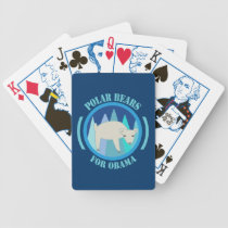 Polar Bears for Obama 2012 Playing Cards