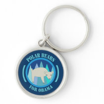 Polar Bears for Obama 2012 Premium Keychain