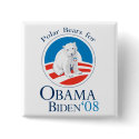 Polar Bears for Obama Button by SoCalTeeShirts Polar Bears for Obama Button