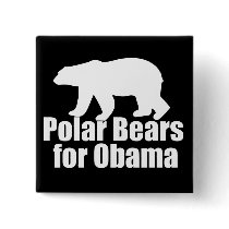 Polar Bears for Obama buttons by jamierushad Polar Bears for Obama buttons