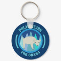 Polar Bears for Obama Keychains