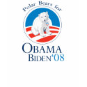 Polar Bears for Obama T-Shirt by SoCalTeeShirts Polar Bears for Obama T-Shirt