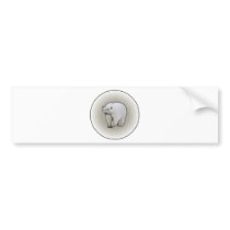 Polar Bears in a Blizzard Bumper Stickers