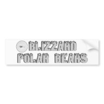 Polar Bears in a Blizzard Bumper Sticker