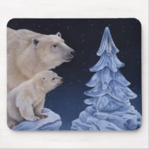 Polar Bears Mousepad by Laura_Regan_Artist Polar Bears Mousepad