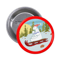 Polar bears on sled pins