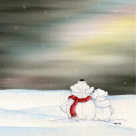 Polar Bears Ornament photo sculptures