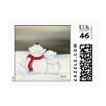 Polar Bears Postage Stamp